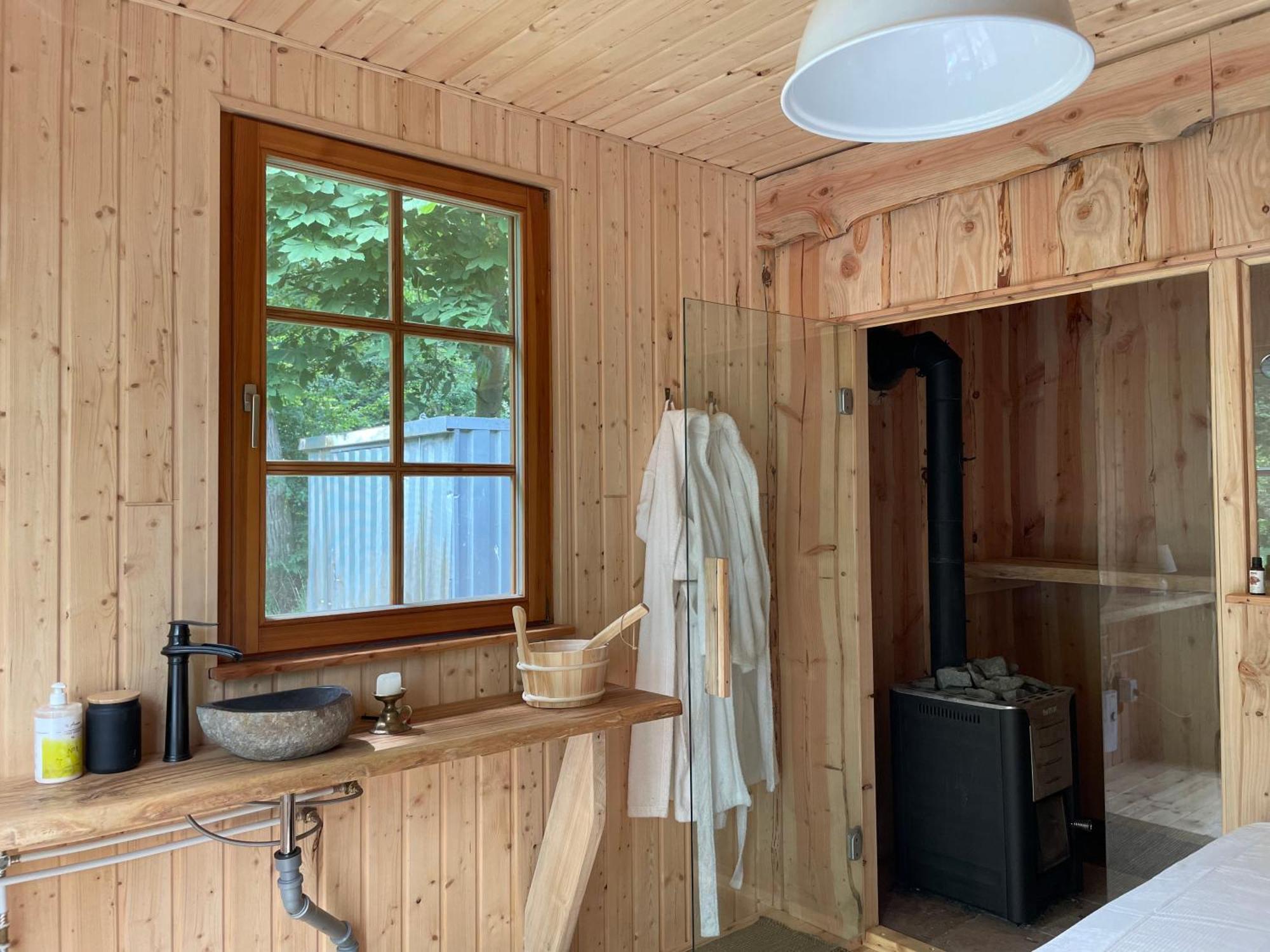 Ferienwohnung Am Waldrand Mit Sauna Biendorf Ngoại thất bức ảnh